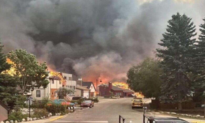 دمار واسع في مدينة جاسبر بسبب حريق هائل