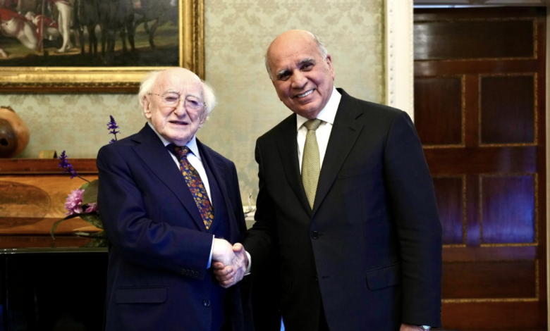 العراق وأيرلندا يدعوان إلى تكثيف الجهود الدولية لمنع تصاعد الحرب في المنطقة