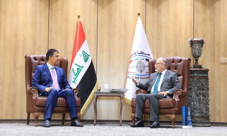 محافظ بغداد وشبكة الإعلام يناقشان تعزيز التعاون لخدمة العاصمة