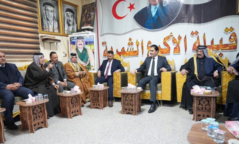 المندلاوي يشيد بدور العشائر في تعزيز الوحدة الوطنية ومواجهة التحديات