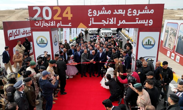 إطلاق مشروع جسر حديثة الكونكريتي لتعزيز البنية التحتية في الأنبار