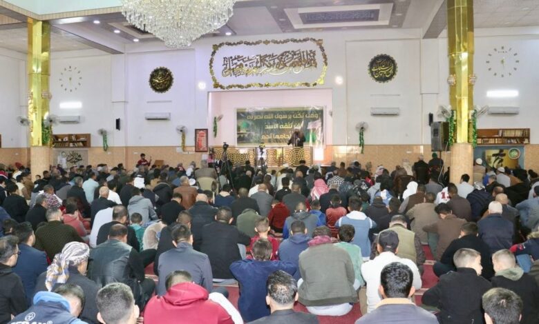 موصلٌ واحدة: صلاةٌ جمعةٌ تُجسّد التلاحم الوطني