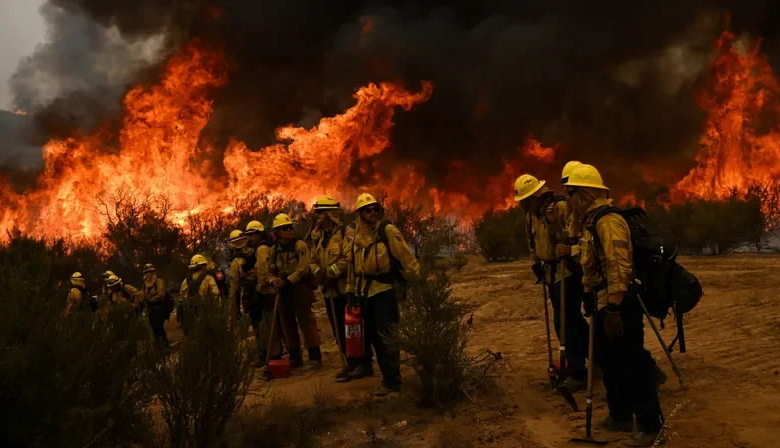 المكسيك ترسل فرقًا لدعم جهود إطفاء حرائق كاليفورنيا