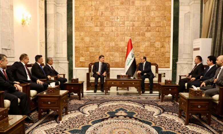 المالكي وبارزاني يبحثان تعزيز التعاون لمواجهة تحديات العراق