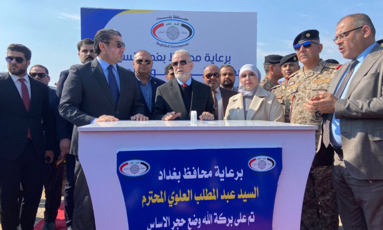 محافظ بغداد يضع حجر الأساس لبناء 11 مدرسة في قضاء أبو غريب