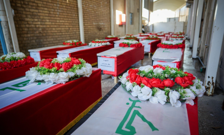 الطب العدلي يسلم رفات 28 شهيدًا من ضحايا مجزرة بادوش