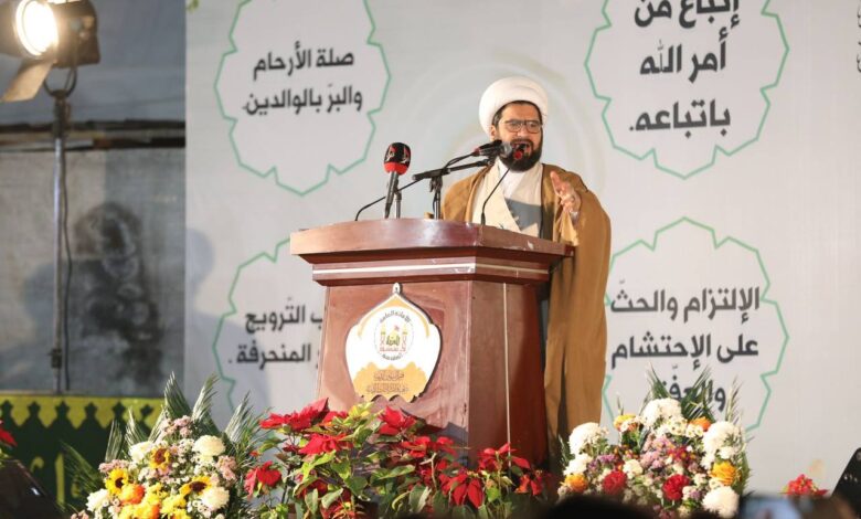 احتفالات النصف من شعبان: الشيخ علي النجفي يدعو لتعجيل الفرج