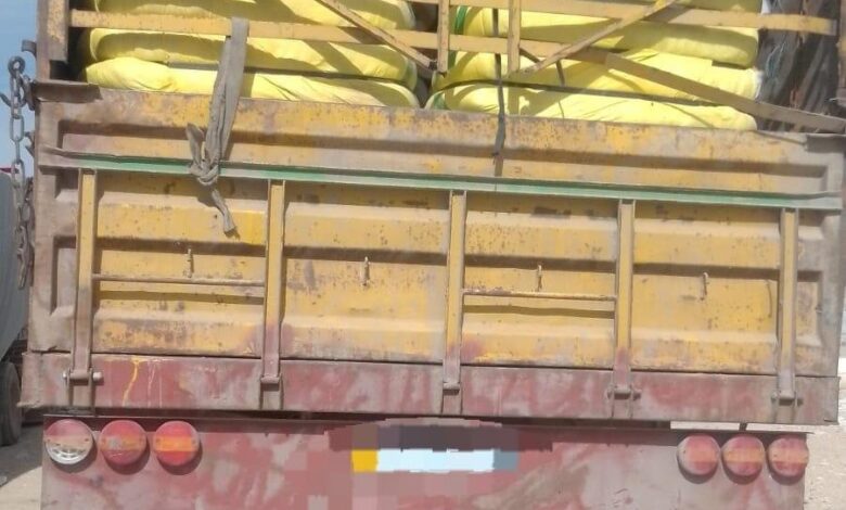 إحباط محاولة تهريب ألياف البوليستر في منفذ مندلي الحدودي