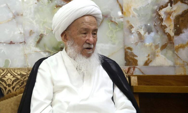 نقل المرجع الديني الشيخ الفياض إلى مستشفى ببغداد إثر التهاب رئوي حاد