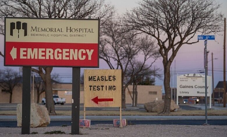 ارتفاع إصابات الحصبة في تكساس إلى 146 مع تسجيل أول وفاة