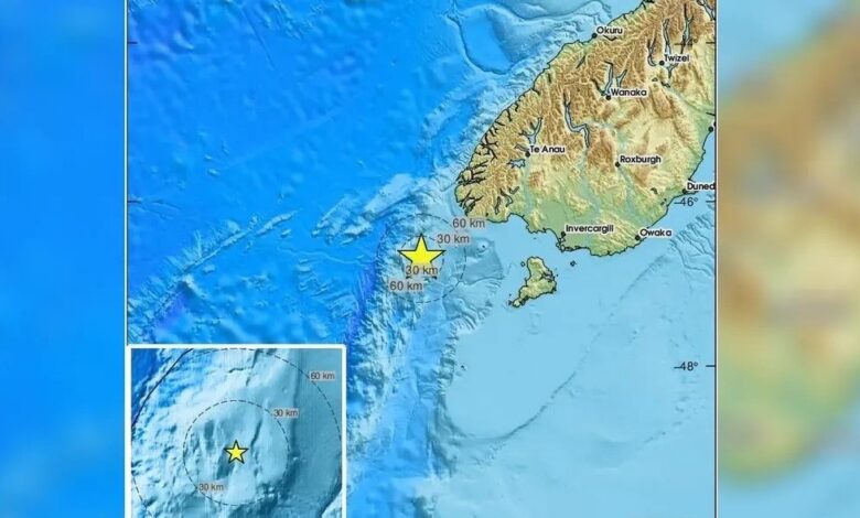 هزة أرضية قوية تضرب قرب الجزيرة الجنوبية النيوزيلندية دون خطر تسونامي