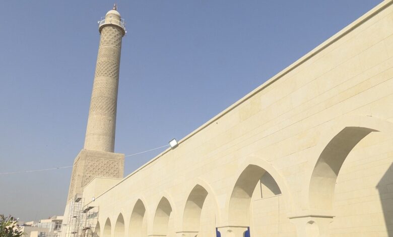 إعادة إعمار الموصل: منارة الحدباء تستعيد شموخها بنسبة إنجاز تتجاوز 85%