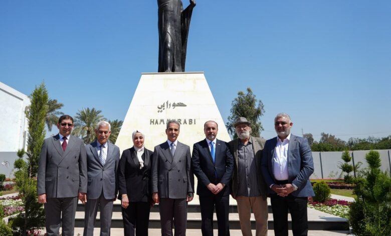 نقل نصب حمورابي إلى مدخل مجلس القضاء الأعلى في بغداد