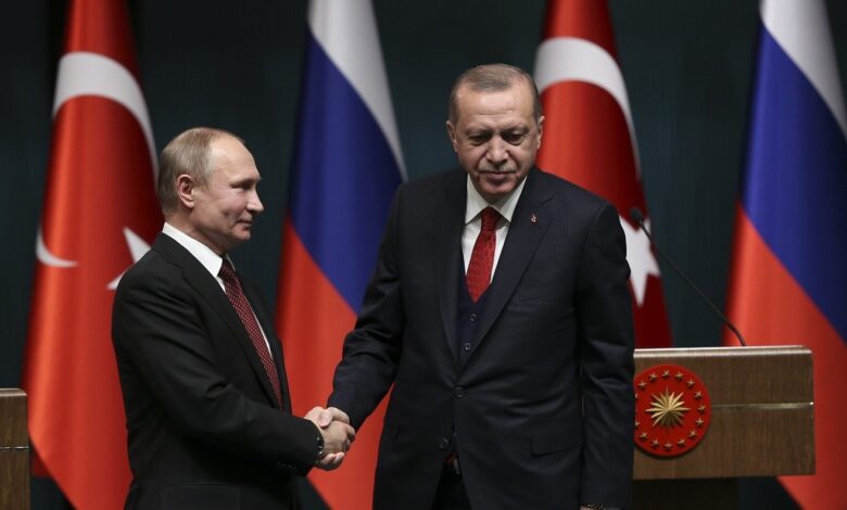 بوتين وأردوغان يناقشان استئناف صفقة الحبوب والوضع في أوكرانيا