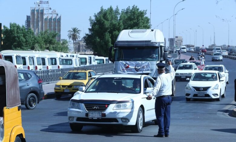 إجراءات مرورية مكثفة لتأمين انسيابية الحركة خلال عيد الفطر