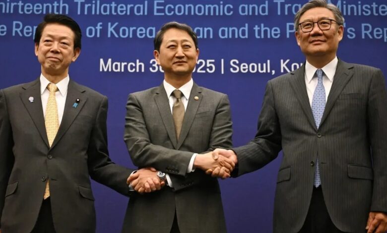 اتفاق تاريخي لتعزيز التجارة الحرة بين الصين وكوريا الجنوبية واليابان