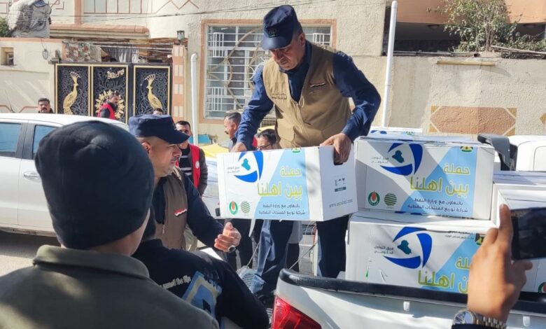 حملة “بين أهلنا” تقدم خدمات ومساعدات للعوائل المحتاجة في كربلاء وبابل