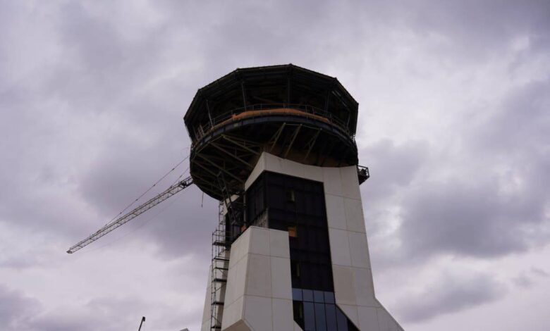 مطار الموصل: 85% نسبة إنجاز برج المراقبة والعمل مستمر على مدار الساعة