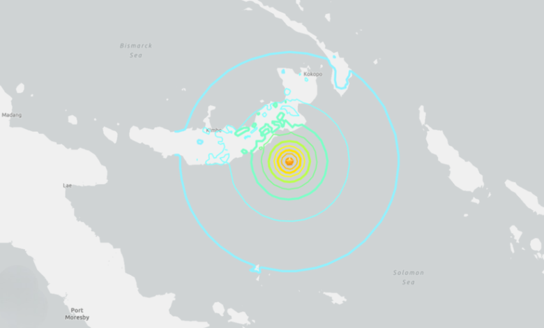 بابوا غينيا الجديدة تحت تهديد أمواج تسونامي بعد زلزال قوي يهز المنطقة