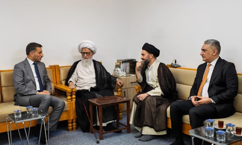 آية الله النجفي يحتفي بعيد الأضحى مع وفود رسمية ومجتمعية