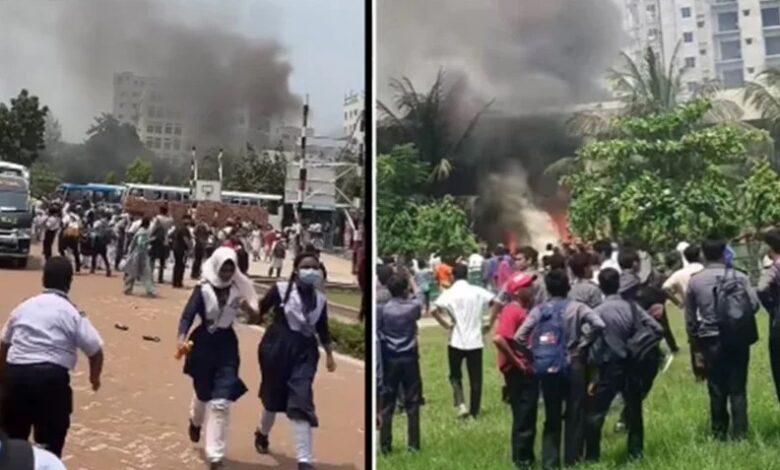 مأساة في بنغلاديش: 19 قتيلاً و164 مصاباً إثر تحطم طائرة عسكرية داخل حرم جامعي