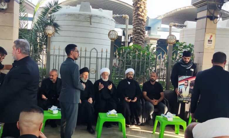 العتبة الحسينية تُقيم مجلس عزاء لضحايا حريق الكوت: تضامن وطني في ظل أحزان محرم