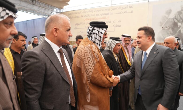 رئيس الوزراء يشارك في احتفالية ثورة العشرين التاريخية بقضاء الكفل البابلي