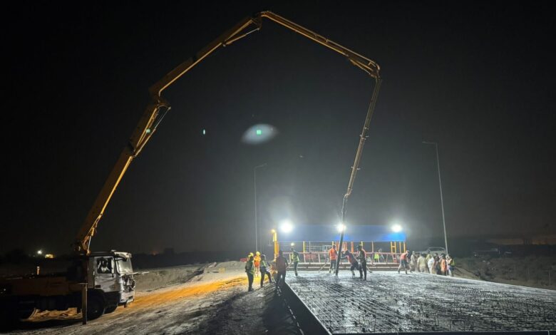 الأنبار: التقدم في مشروع ممر المركبات الثقيلة عند سيطرة الصقور بنسبة 65%