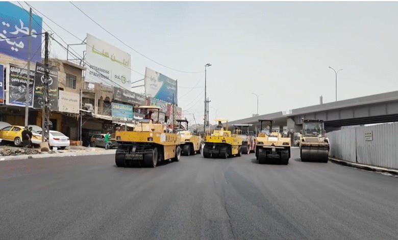 أمانة بغداد تطور 54 شارعاً في مدينة الصدر ضمن حملة “بغداد أجمل”