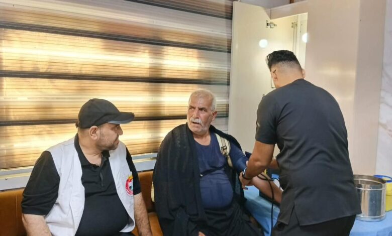 دائرة صحة النجف تسجل رقماً قياسياً بتقديم مليون خدمة طبية للزائرين