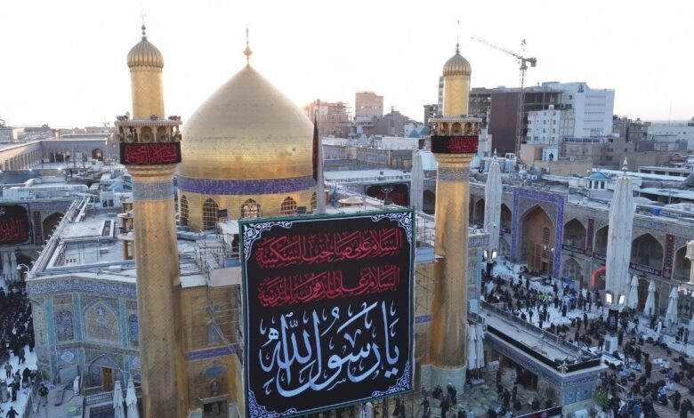 آلاف الزائرين يتوافدون للنجف الأشرف لإحياء ذكرى وفاة النبي محمد (ص)