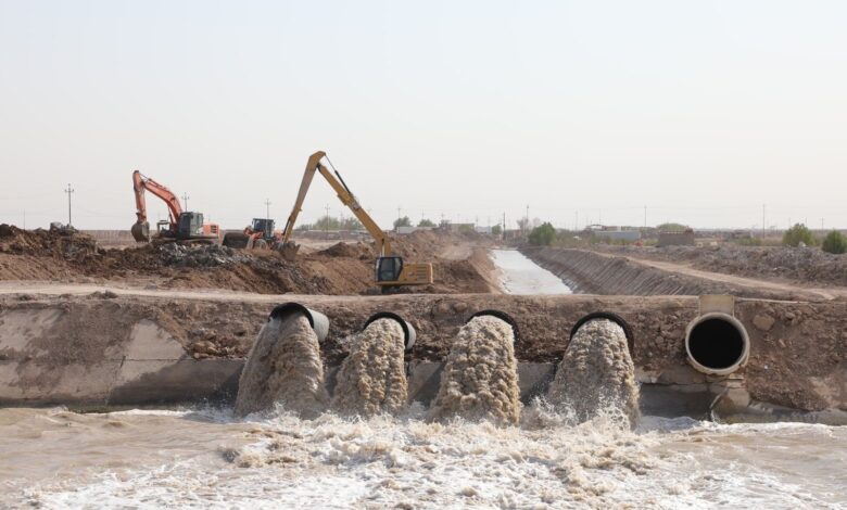 وزارة الموارد المائية تنجز مشروع تغذية قناة شط العرب لمواجهة شح المياه