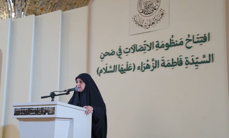 وزيرة الاتصالات تفتتح منظومة اتصالات موحدة لخدمة زوار النجف الأشرف