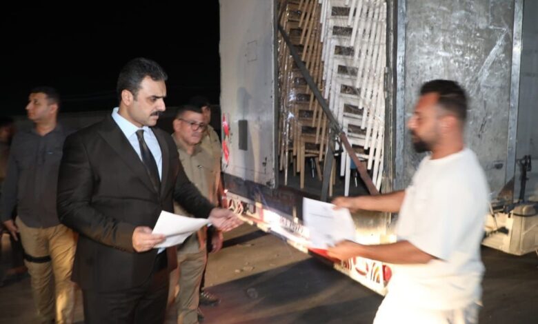 الوائلي يتفقد السيطرات الكمركية في كركوك ويبحث تدقيق البضائع من الإقليم