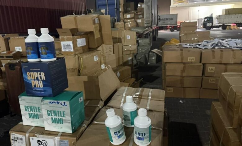 ضبط حاوية تهريب مستلزمات طبية وعسكرية ممنوعة في أم قصر الشمالي