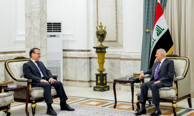 رئيس العراق يستقبل السفير اللبناني ويؤكد تعزيز العلاقات الثنائية