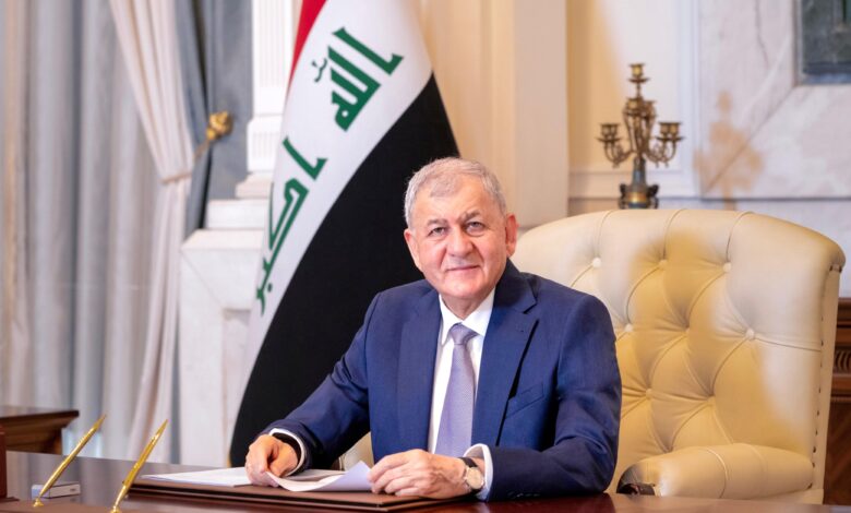 رئيس الجمهورية يهنئ العراقيين بالعيد الوطني ويدعو لتوحيد الصف والمسؤولية