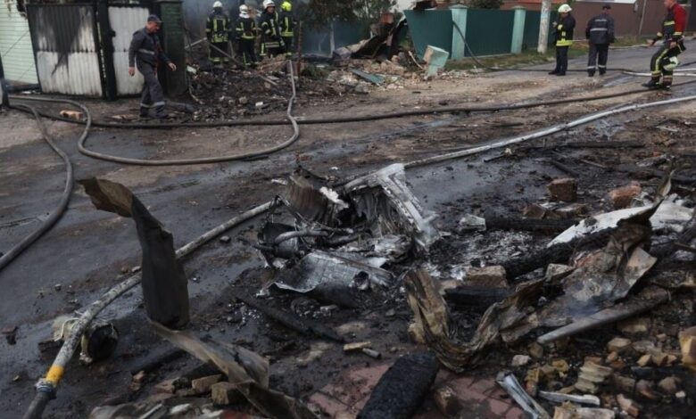 هجوم روسي جديد على كييف يسفر عن مقتل شخصين واندلاع حرائق