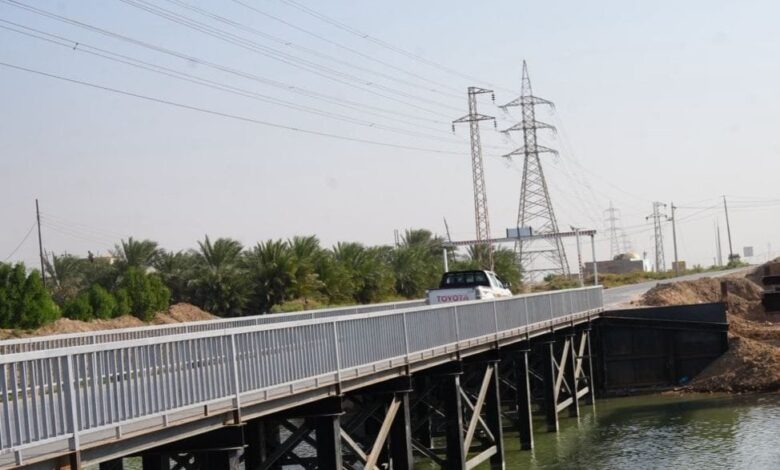 شركة نفط ميسان تُكمل جسر حديدي مؤقت وتبدأ إنشاء جسر دائم بالعمارة