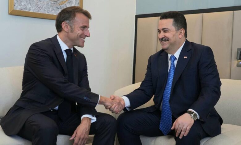 ماكرون يشيد بأجندة السوداني ويؤكد دعم فرنسا للسيادة العراقية الجمعة