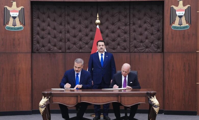 السوداني يشهد توقيع آلية تنفيذ اتفاقية المياه العراقية-التركية