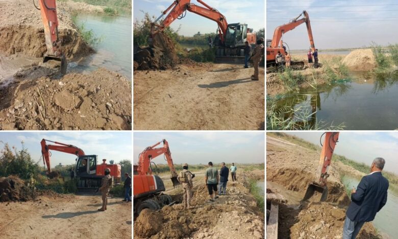 حملة واسعة لإزالة 21 بحيرة أسماك غير مرخصة في أطراف بغداد