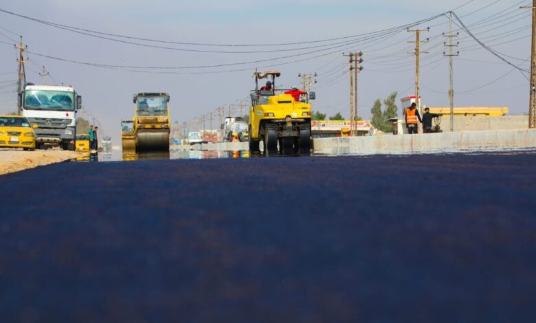 بدء تطوير طريق النهروان-بغداد-كوت بطول 13 كم وبمواصفات عالمية