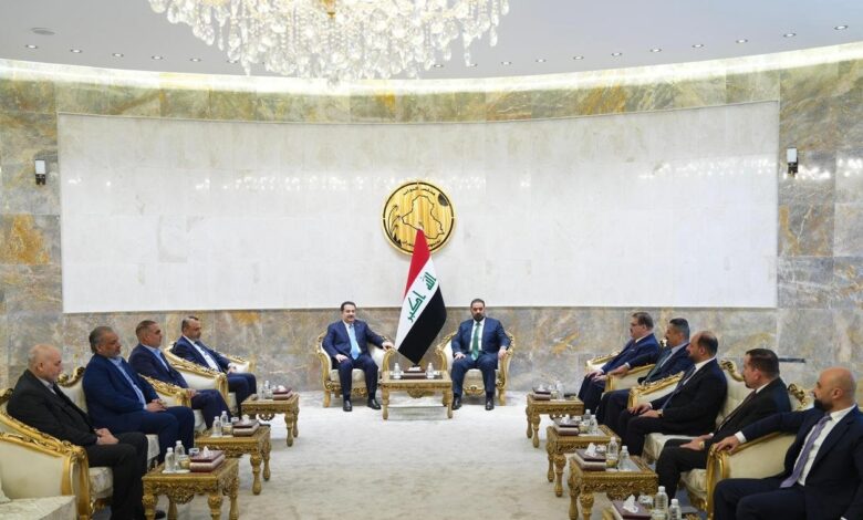 السوداني يطالب بإنجاز الاستحقاقات الدستورية ويهنئ رئيس البرلمان الجديد