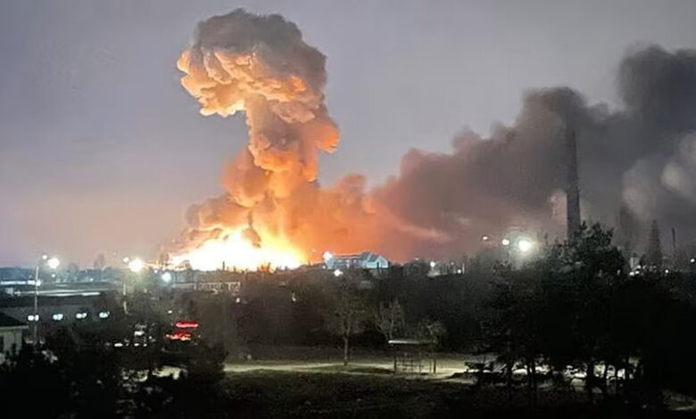 انفجار قوي يهز مدينة خاركوف الأوكرانية والدفاعات الروسية تسقط عشرات المسيرات