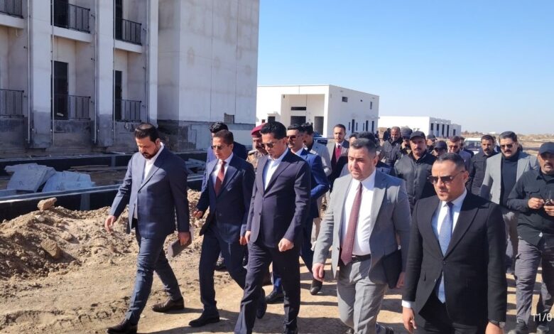 محيبس يتفقد مطار الناصرية الدولي ويراجع نسب الإنجاز مع محافظ ذي قار