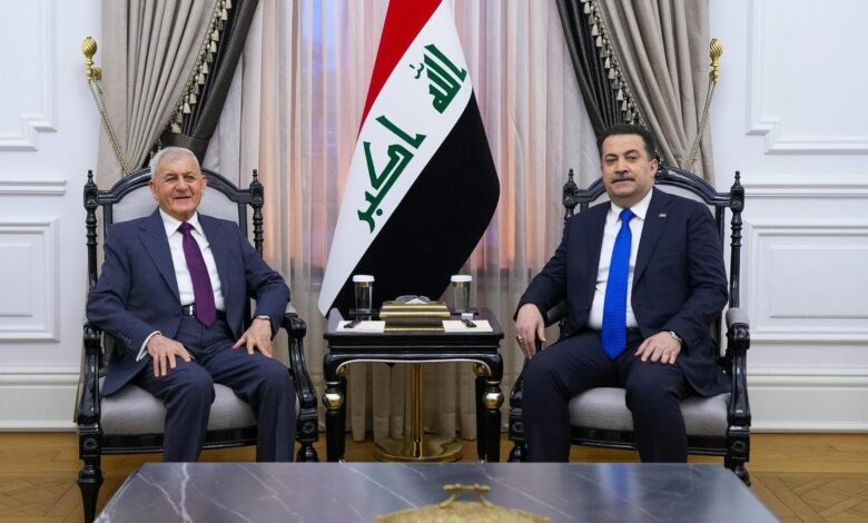 السوداني ورشيد يشددان على إكمال الاستحقاقات الدستورية وتعزيز الحوار السياسي