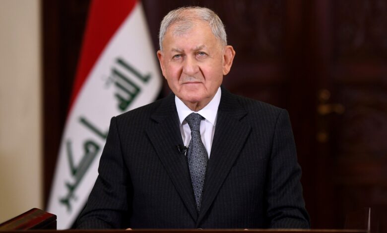 رئيس الجمهورية العراقية يعزي بذكرى استشهاد الإمام الكاظم ويشيد بجهود الأمن