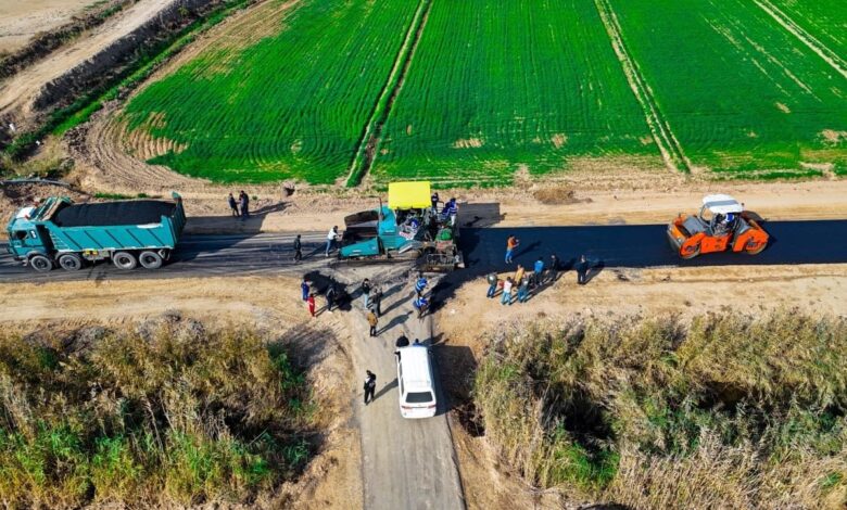 محافظة بغداد تنجز إكساء 118 ألف متر مربع من طرق المدائن الحيوية