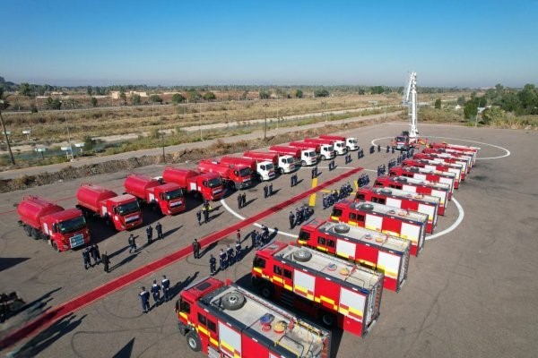 الدفاع المدني العراقي يحدث أسطوله بالكامل ويحقق انخفاضاً 74% بالحوادث اليوم